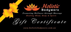 Holistic Bodyworx Pic 5 - Gift Certificates Available