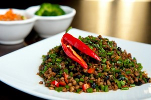 The Meeting Point Pic 5 - Garlic Chives with Minced Pork and Fermented Black Bean