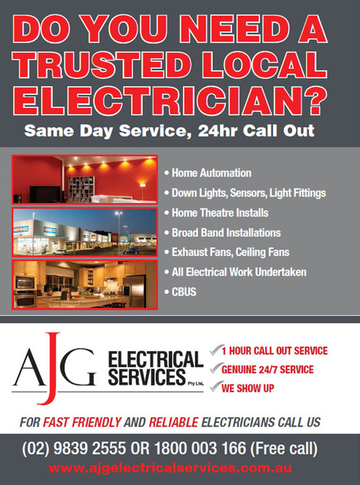 AJG Electrical Services Pty Ltd Pic 1