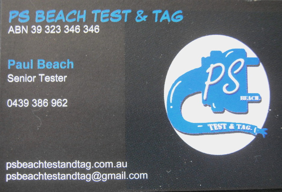 ps beach test and tag Pic 1 - After Hours Available