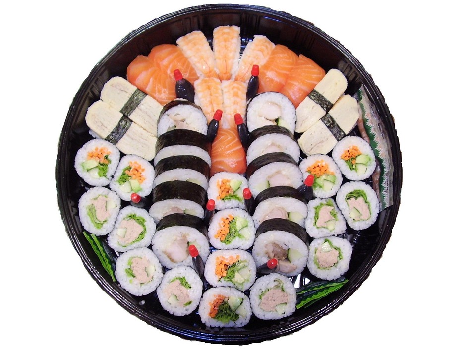 WA Sushi & Noodle Wok Pic 1 - mixed deluxe sushi platter 40 pieces 42