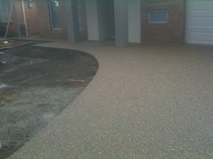 Simply Concrete Pic 3 - exposed aggregate job