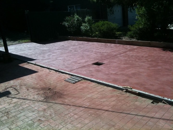 Simply Concrete Pic 1 - red coloured job