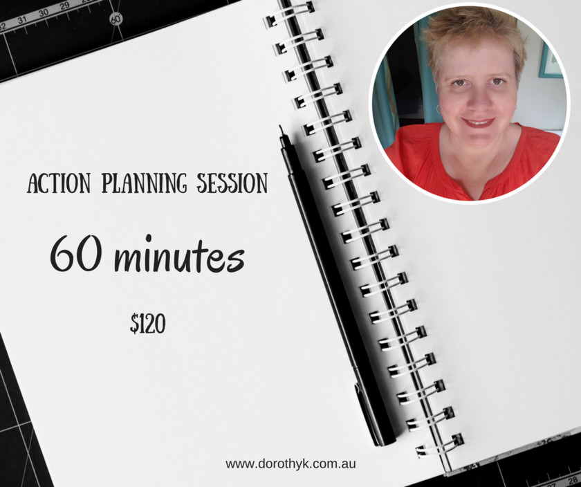 Dorothy K | Online Business Manager Pic 1 - Action planning session to get the idea overwhelm out of your head and into an Action Plan with actual tasks and timelines