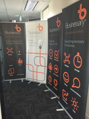 Businessary Pic 5 - Our new banners for the CGU AR conference in Queensland necessaryforbusiness businessary_au