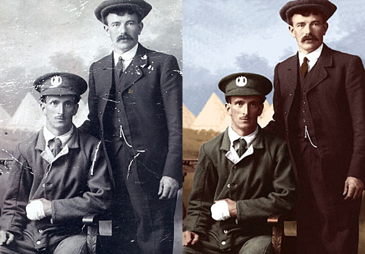 Retoucher Graphics Pic 1 - Restore and Colorise a favourite family portrait