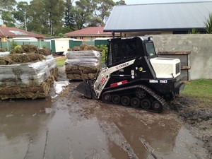 Corliss Contracting Pic 3 - Working in wet weather and muddy conditions