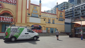 Fix Electrical Contractors Pic 4 - FIX Electrical upgrading to energy efficient LED lighting at Coney Island Luna Park