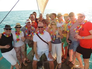 Intombi Broome's Pearling Lugger Experience Pic 3 - Happy guests on INTOMBI