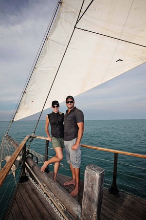 Intombi Broome's Pearling Lugger Experience Pic 2 - Your hosts Amy and Ryan