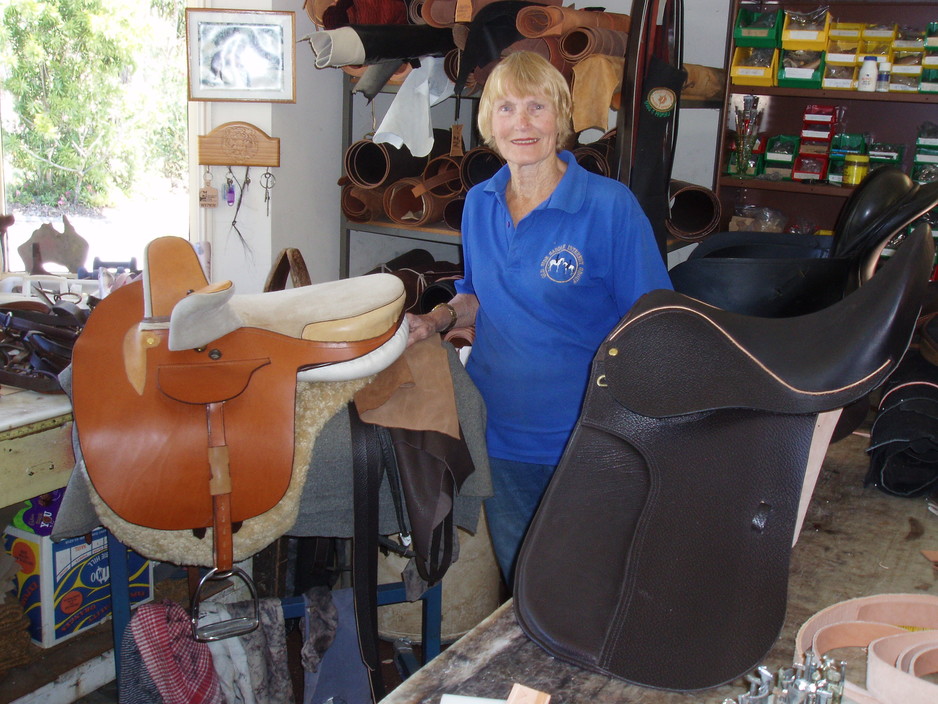 Wendy's Saddlery Pic 1 - Wendy with Side Saddle Dressage Saddle