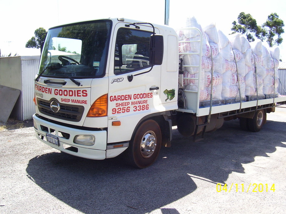 GARDEN GOODIES SHEEP MANURE Pic 1 - Delivery Truck