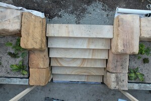 MRN Excavations Pty Ltd Pic 4 - Sandstone block stairs