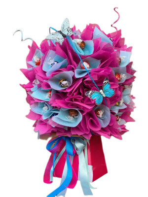 Sugar Surprise Pic 2 - Luxury Chocolate Bouquets Can be made with Ferrero Rocher Lindt or a mixture of both a typical bouquet is made with 45 chocolates but can add more or less to suite the customer