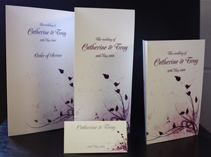 Panucci Graphics and JNL Printing Pic 3 - choose your style and colours to suit your wedding theme