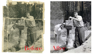 Panucci Graphics and JNL Printing Pic 5 - restore your precious photos back to their original this is a real restoration