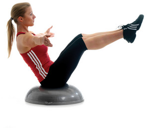 ACS Personal Training Pic 4 - Bosu instruction to improve inhome fitness