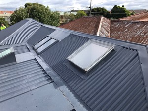 North Melbourne Roofing Pic 5 - New roof with skylight