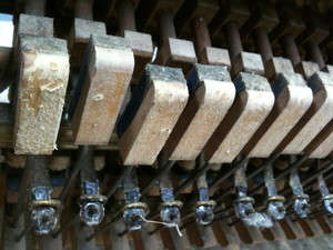 Emanuel Rey Mobile Piano Builder & Technician Pic 3 - Steinway actionmechanism before restoration