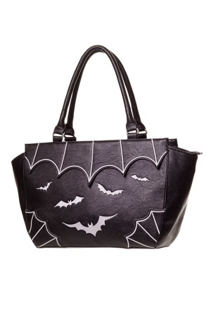 Skullduggery Clothing Pic 5 - Bats Handbag by Banned Apparel