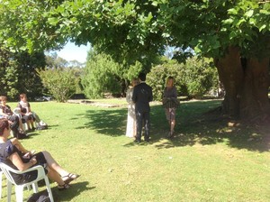 Keri Alexander Celebrant Pic 2 - Under the trees at the Norman Lindsay Gallery