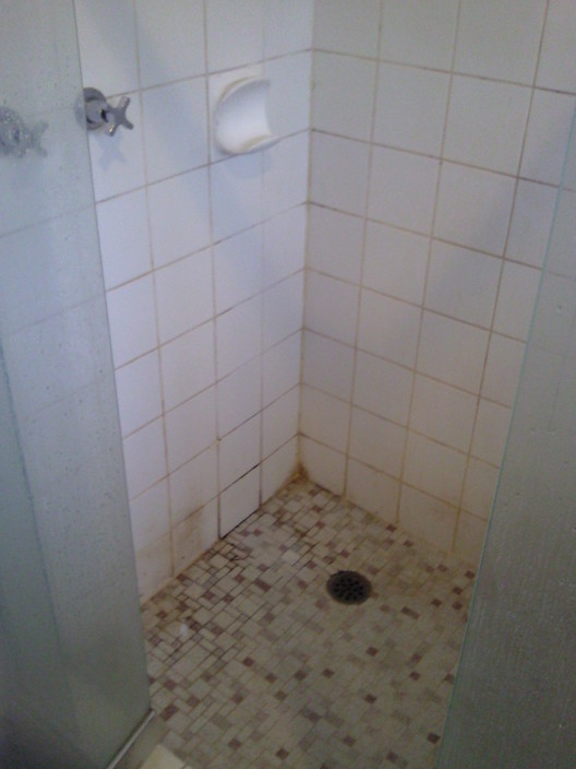 Bayside Grout Solutions Pic 1 - Before Shower Rejuvenation