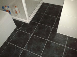 Joe's Home Maintenance Pic 2 - Floor tiling in bathroom