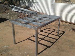 Crawfords Mobile Welding Service Pic 3 - Manufactured SKELETON TABLE for easy clamping of jobs table is accurate to 1mm0