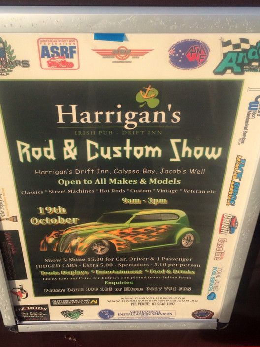 Harrigan's Irish Pub Pic 1 - Hot Rod Custom Show soon at Harrigans