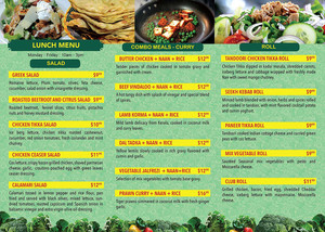 Green Leaves Multi Cuisine Pic 2 - Lunch Menu Monday Friday 10am 3pm