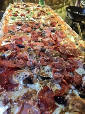 Criniti's Woolloomooloo Pic 2 - Metre long pizza