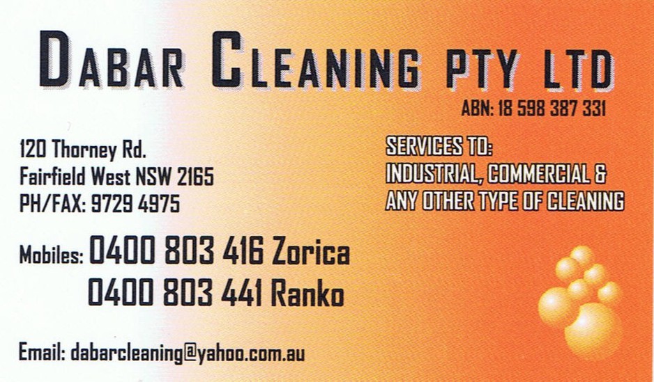 Dabar Cleaning Pty Ltd Pic 1