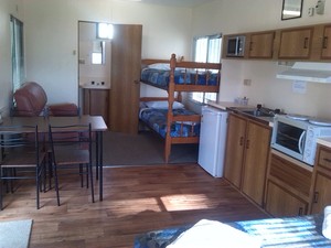 Kangaroo Lake Caravan Park Pic 2 - Open Plan EnSuite Cabins at Stawell Grampians gate Caravan Park