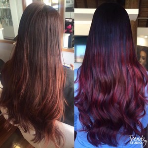 Trendz Studio Gold Coast Pic 4 - Red Balayage