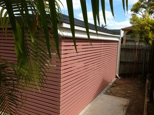 GCA Carpentry and Maintenance Pic 2 - car port closed in now lockable Modred St Carindale