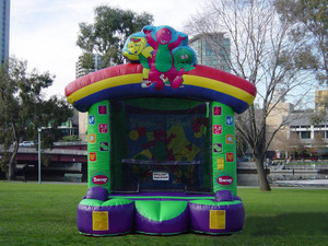 Savage Attractions Pic 2 - Barney Jumping Castle