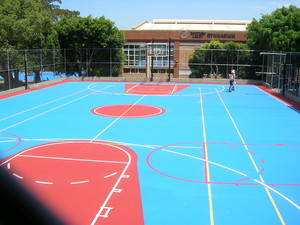 Advanced Concrete Sealing (NSW) P/L Pic 2 - Outdoor sports coatings to bitumen concrete surfaces