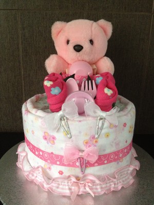 Unique Event Decorations and Gifts Pic 3 - Beary Cute Nappy Cake