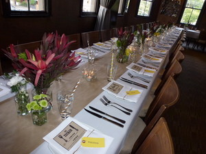 The Water Rat Hotel Pic 5 - One long table set for a private dinner party