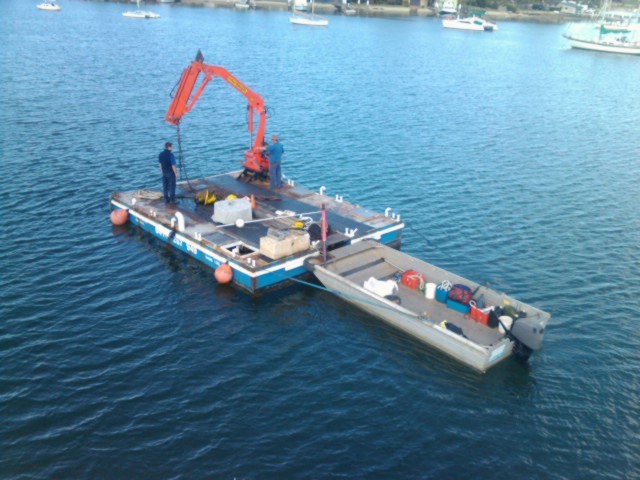 General Marine and Waterfront services mooring contractors Pic 1 - Crane Barge hire