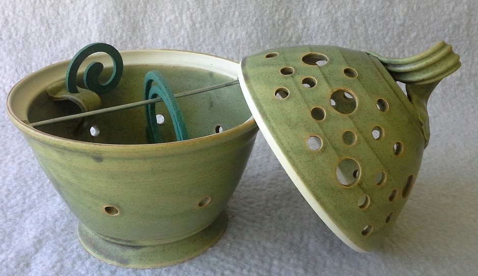 Ken Ison Pottery Pic 1 - Mosquito Coil Holder