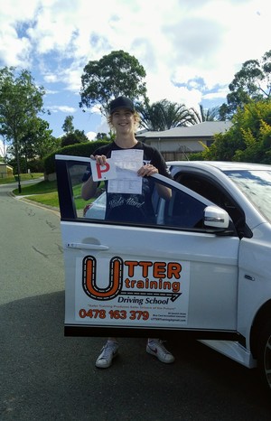 Utter Training Pic 5 - Congratulations to Shaun for a first time pass of your Driving Test inApril 2017