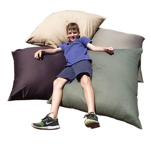 Klub Supplies Pty Ltd Pic 4 - Jumbo Outdoor neutral coloured Cushions 90cm x90cm easy wipe clean AZO free