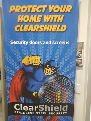 Aluminium Plus Pic 3 - Aluminium Plus premium security product is Clearshield Clearshields stainless steel security doors and screens provide optimum visibility allowing you to enjoy the view and breeze by leaving your doors and windows open without compromising security