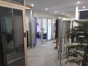 Aluminium Plus Pic 4 - Inside the Aluminium Plus showroom