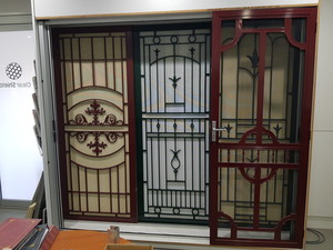 Aluminium Plus Pic 5 - Aluminium Plus have 18 cast panel screen doors on display in a range of colours and designs that way you can pick and choose what design and colour you want to suit your home