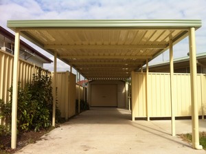 Solarguard Awnings & Sheds Pic 3 - flat roof carport