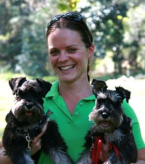 Spot The Dog Walker Pic 5 - Kristen with Max and Gracy