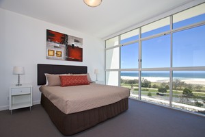 Kirra Surf Apartments Pic 3 - master bedroom 2 bedroom apartment