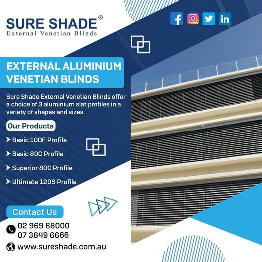 External Venetian Blinds: Sure Shade Pic 1 - Get the best in outdoor shading with Sure Shades External Venetian Blinds Stylish durable and energyefficient Perfect for any space Contact us today